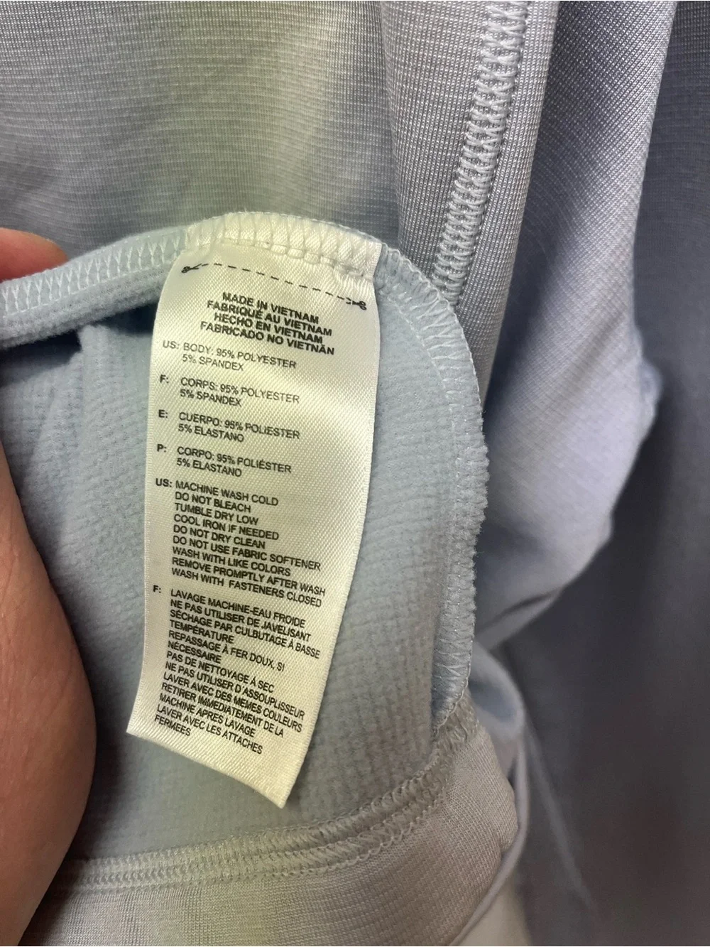 Adidas Golf Men’s XL Quarter Zip Sweatshirt Gray Blue Climawarm Activewear